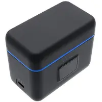 123accu Oplaad case voor Insta360 X4 accu met double slot oplader (zwart, huismerk)