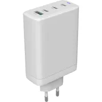 Canyon OnCharge 140ACC - Stroom Adapter - 150W - GaN Technologie - 3 USB-C, 1 USB-A - Wit