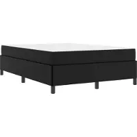vidaXL Bedframe met matras Zwart 140 x 200 cm Stof