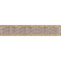 vidaXL Tapijt Runner MARSA Grijs 80 x 450 cm Polyester en PVC