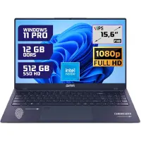GMR 15.6" FHD Laptop - Intel N95, 12GB RAM, 512GB SSD, Windows 11 Pro - Ideaal voor Thuisgebruik, Kantoor & Studie
