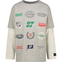 Vingino T-shirt Harbor Jongen Grijs 128