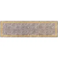 vidaXL Tapijt Runner MARSA Grijs 100 x 350 cm Polyester en PVC