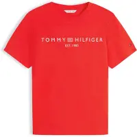 Tommy Hilfiger Shirt 'Logo' rood / wit