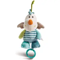 Nici muziekdoos draakje junior 22 cm polyester blauw