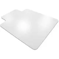 Floortex Valuemat vloerbeschermingsmat, rechthoekig met lip, voor tapijt, dikte 2 mm, L 1200 x B 900 mm, vinyl, transparant