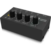 NÖRDIC SGM-204 MICROAMP HA400 Audio versterker - Voor koptelefoon - 4 Kanaals - 6.3mm splitter - 1 naar 4 - Zwart