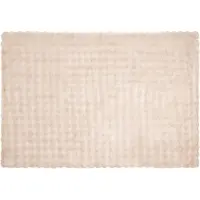 vidaXL Antislip deken van imitatie konijnenbont Olite Beige Polyester