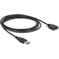 DeLOCK 83599 USB-kabel USB-A stekker, USB-micro-B stekker 3.00 m Zwart
