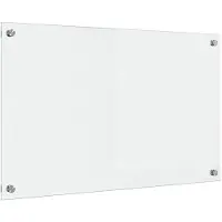 vidaXL Keukenachterwand Doorzichtig 80 x 50 cm gehard glas