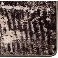 vidaXL Tapijt Runner MARSA Zwart 80 x 350 cm Polyester en PVC