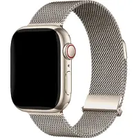 IMoshion Milanees magnetisch bandje voor de Apple Watch | 44/45/46/49 mm - Starlight