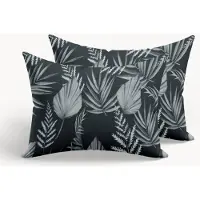 HappyBed Kussenslopen Black leaves 80x80 cm - Kussensloop set 2 stuks - 100% Microvezel - Ultieme slaapcomfort