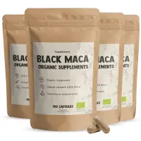 Cupplement - Zwarte Maca Capsules 500 mg Biologisch - Multipack 400 St
