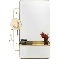Kare design Kapstok Spiegel Tristan 150x76cm goud