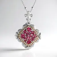 Cavill - Zilveren Ketting met Roze Topaas - 925 Sterling Zilver - 3,6 Ct Ovale Braziliaanse Topaas - Luxe en Elegante Damesketting