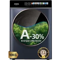 Chiq CW106581AX - Wasmachine - 10 KG - Space Pro - A-30% - 13.5 Inch Led-Touchscreen - 12 programma's - AI Smart - Stoomwassen & Quick Wash - 12 jaar garantie op motor