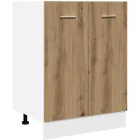 vidaXL Onderkast Lyon 60x46x81,5 cm bewerkt hout artisanaal eikenkleur