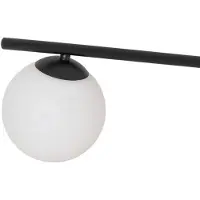 Euluna Plafondlamp , Glassy, dimbare, Zwart, Woonkamer, Glas, Modern