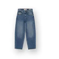 Vingino Kristoph baggy jeans medium blue denim Blauw Effen - maat 128