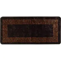 vidaXL Tapijt Runner MARSA Zwart 100 x 200 cm Polyester en PVC