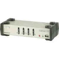 Aten CS1734B-AT-G 4P PS/2-USB VGA/Audio KVMP Switch W/OSD