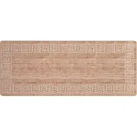 vidaXL Tapijt Runner MARSA Wit 100 x 350 cm Polyester en PVC