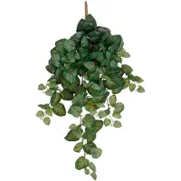 Mica Decorations Hedera klimop kunstplant - donkergroen - hangplant - L25 x B25 x H80 cm - Kunstplanten/nepplanten