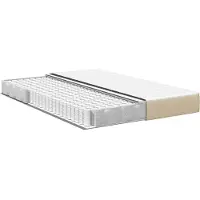 vidaXL Bedmatras met matras Saliegroen 140 x 190 cm Stof