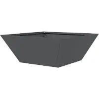vidaXL - Plantenbak - Antraciet - 40 - x - 40 - x - 15 - cm - Koudgewalst - staal
