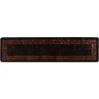 vidaXL Tapijt Runner MARSA Zwart 100 x 400 cm Polyester en PVC