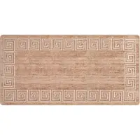 vidaXL Tapijt Runner MARSA Wit 100 x 200 cm Polyester en PVC
