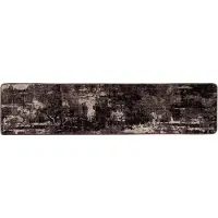 vidaXL Tapijt Runner MARSA Zwart 50 x 100 cm Polyester en PVC