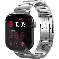KEYBUDZ Spectra Horlogeband (44-49mm) – Eén Klik Sluiting – Aanpasbare Pasvorm zonder Gereedschap – 316L Roestvrij Staal voor Duurzaamheid - Grijs