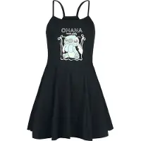 Lilo & Stitch - Disney Mini-jurk - Stitch Ohana - S tot XXL - voor Vrouwen - zwart - Maat S
