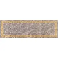 vidaXL Tapijt Runner MARSA Grijs 80 x 250 cm Polyester en PVC