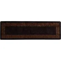 vidaXL Tapijt Runner MARSA Zwart 80 x 250 cm Polyester en PVC