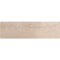 vidaXL Tapijt Runner MARSA Beige 100 x 400 cm Polyester en PVC
