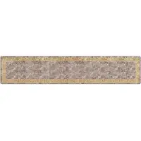vidaXL Tapijt Runner MARSA Grijs 80 x 400 cm Polyester en PVC