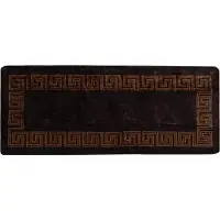 vidaXL Tapijt Runner MARSA Zwart 80 x 200 cm Polyester en PVC