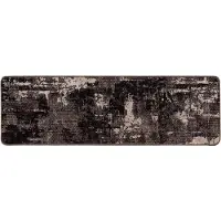 vidaXL Tapijt Runner MARSA Zwart 50 x 400 cm Polyester en PVC