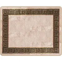 vidaXL Tapijt Runner MARSA Zwart 80 x 100 cm Polyester en PVC