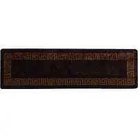 vidaXL Tapijt Runner MARSA Zwart 80 x 350 cm Polyester en PVC