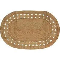 vidaXL Gebied Tapijt Naturel 205 x 305 cm Jute