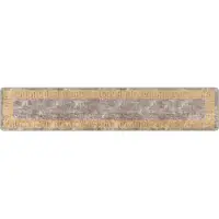 vidaXL Tapijt Runner MARSA Grijs 50 x 250 cm Polyester en PVC