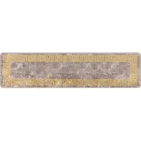vidaXL Tapijt Runner MARSA Grijs 50 x 200 cm Polyester en PVC