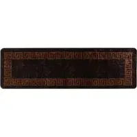 vidaXL Tapijt Runner MARSA Zwart 50 x 150 cm Polyester en PVC