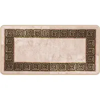 vidaXL Tapijt Runner MARSA Zwart 50 x 100 cm Polyester en PVC