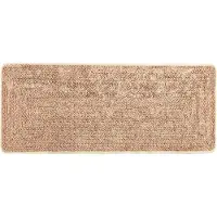 vidaXL Tapijt Runner MARSA Geel 100 x 200 cm Polyester en PVC
