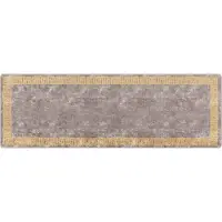 vidaXL Tapijt Runner MARSA Grijs 100 x 300 cm Polyester en PVC